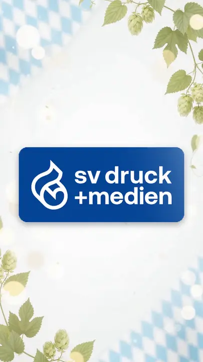 Sponsorenfolie sv druck + medien im einheitlichen Oktoberfest-Design