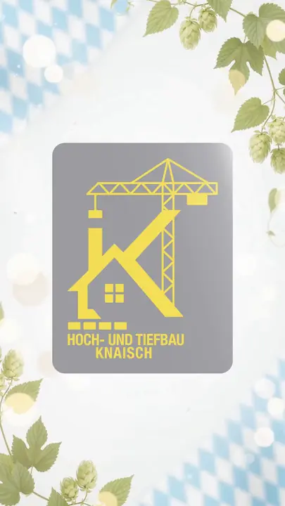 Sponsorenfolie Hoch- und Tiefbau Knaisch im einheitlichen Oktoberfest-Design