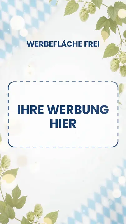 Sponsorenfolie Werbefläche frei im einheitlichen Oktoberfest-Design
