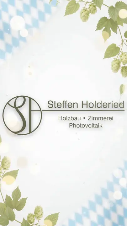 Sponsorenfolie Steffen Holderied Holzbau Zimmerei im einheitlichen Oktoberfest-Design